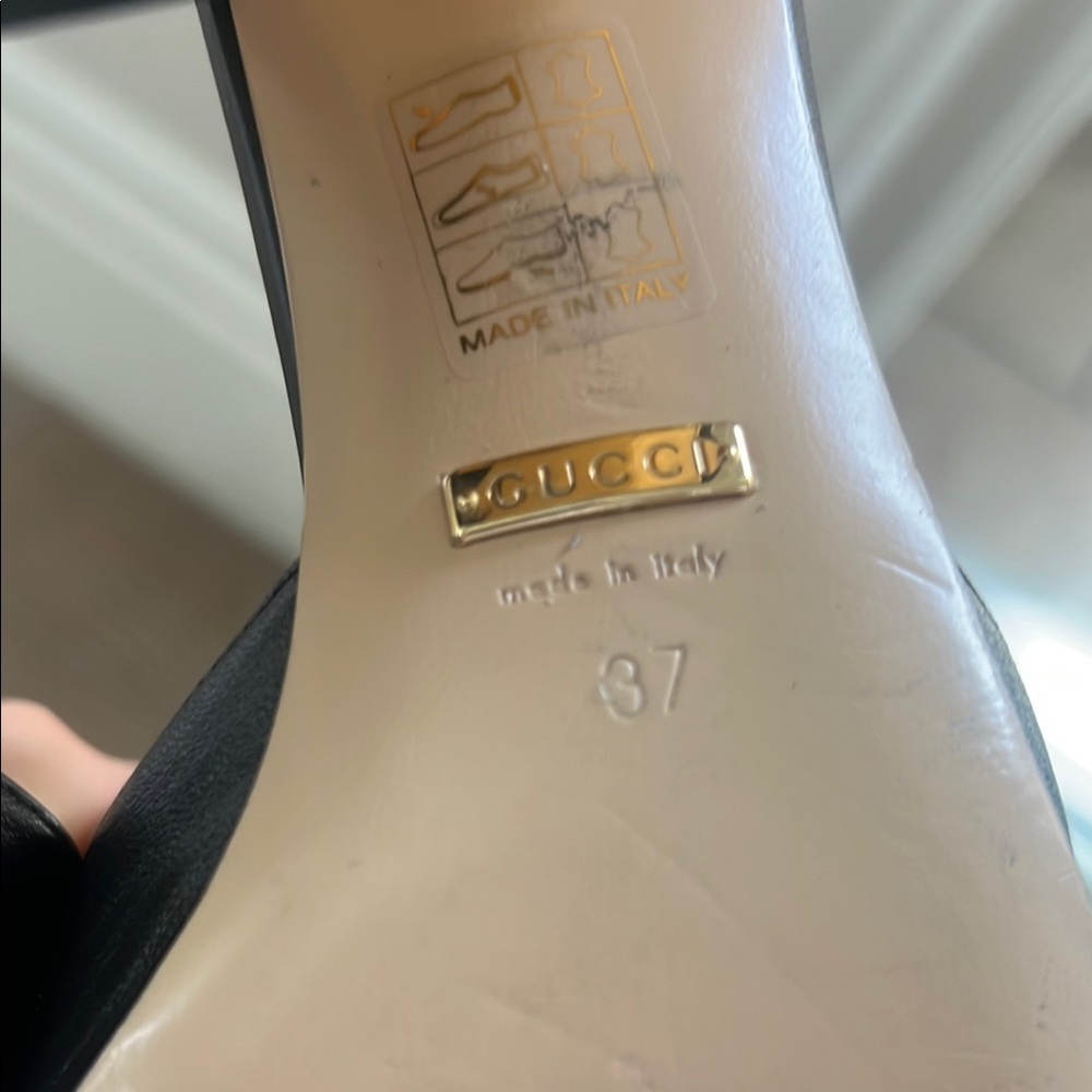 Gucci Black Leather Women's Mules - Picture 4 of 6